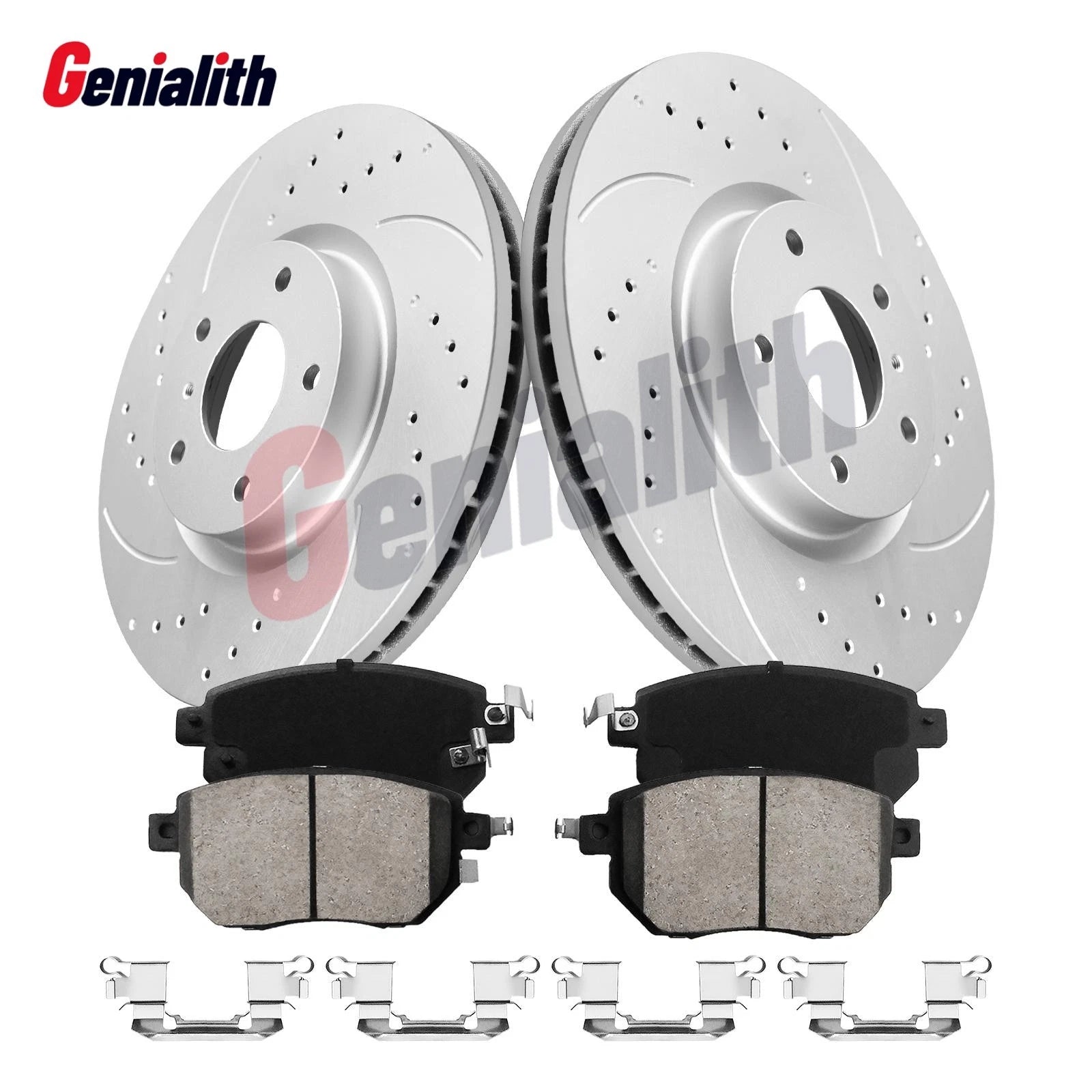 Front Disc Rotors + Ceramic Brake Pads for Infiniti FX35 FX45 (2003–2008)