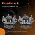 Set of 2 Rear Wheel Hub Assemblies for Acura TSX (2004–2008) H512327 HB612329PR