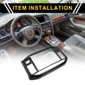 Set of 1 GPS Panel Sticker Cover for Ford F-150 (2021–2024) Black