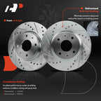 Drilled Brake Rotors for Ford Focus (2008-2011)