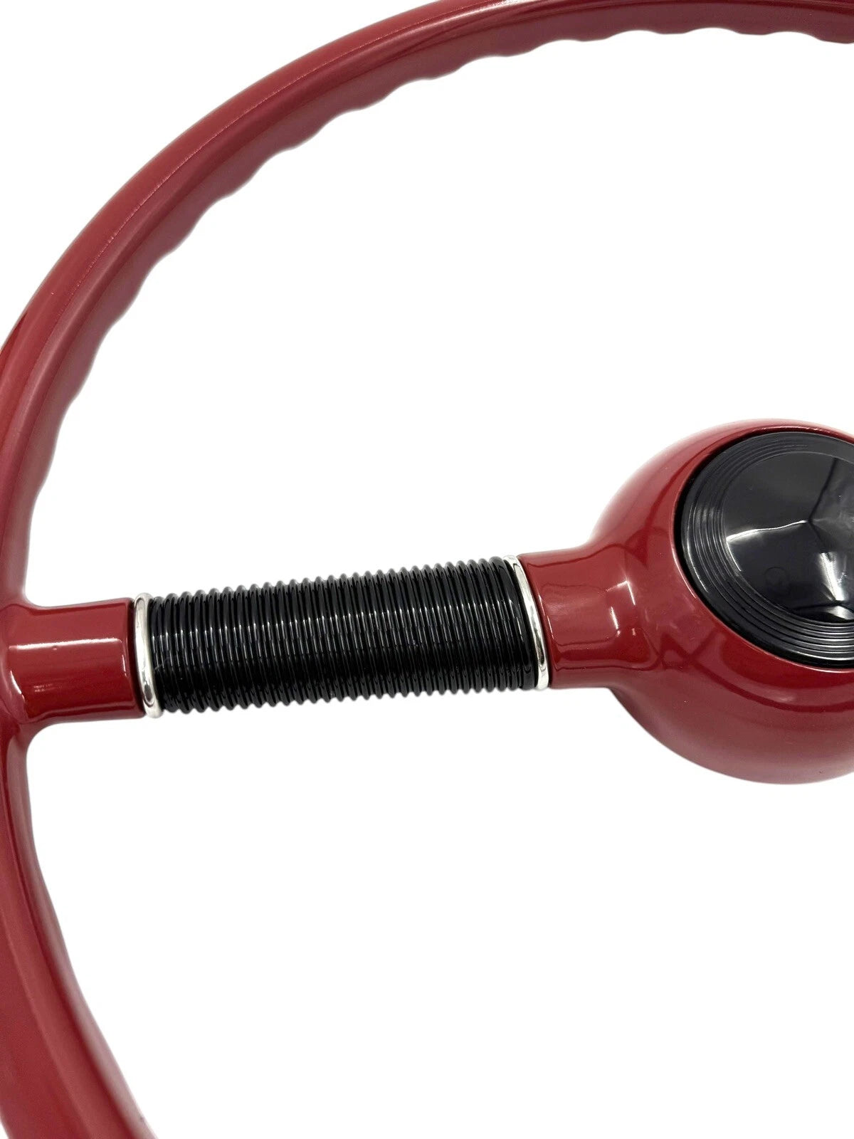 Steering Wheel Replacement for 1940 Ford Deluxe 16 Inch Red Black 3-Hole
