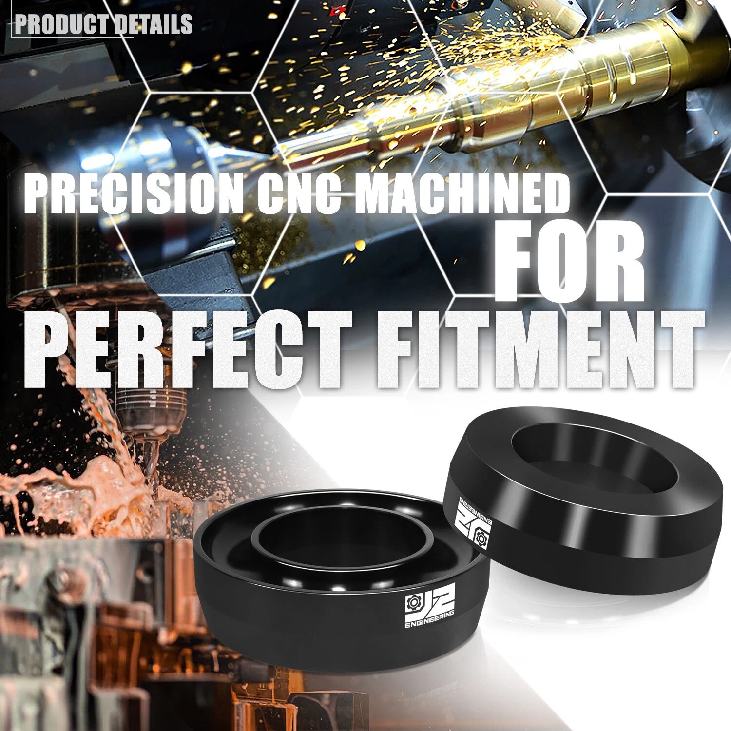 2.5" Coil Spring Front Lift Level Spacer for Silverado Sierra 1500 (1999–2007)