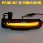 2X LED Dynamic Amber Side Mirror Signal Lights for Dodge Durango (2011–2023)