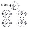 Set of 5 Carburetor Float Bowl Gaskets for B & Stratton (698781, 796184, 799727)