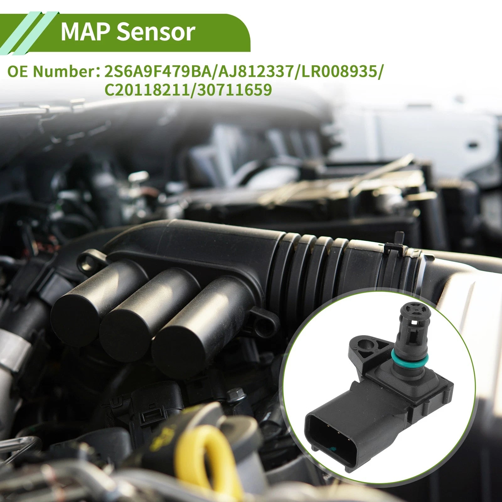Manifold Absolute Pressure Sensor No.2S6A9F479BA for Ford C-Max (2004–2007)