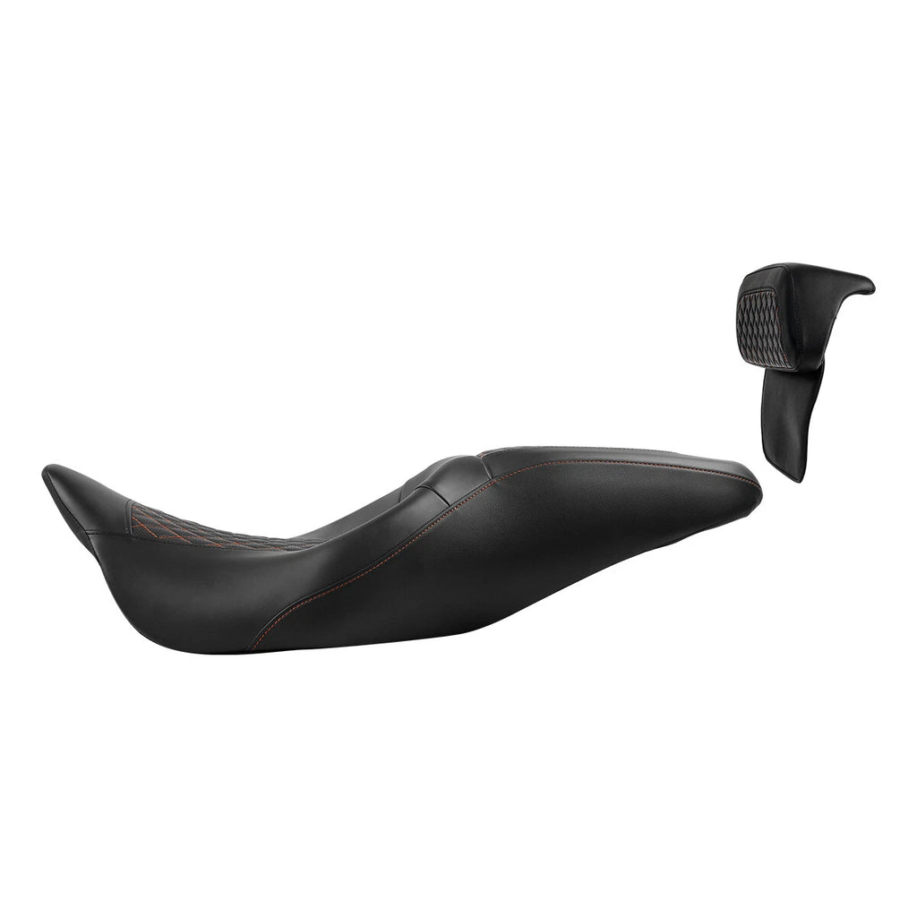 Driver Passenger Seat & Backrest Pad for Harley Touring Road Glide (2014–2023)