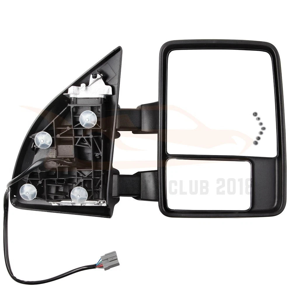 Pair of Heated Chrome Tow Mirrors for Ford F250 (1999–2007)