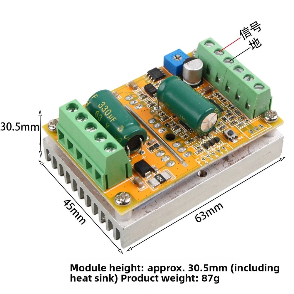 Brushless DC Motor Controller Board for 3 Phase PWM Control (6.5V-50V)