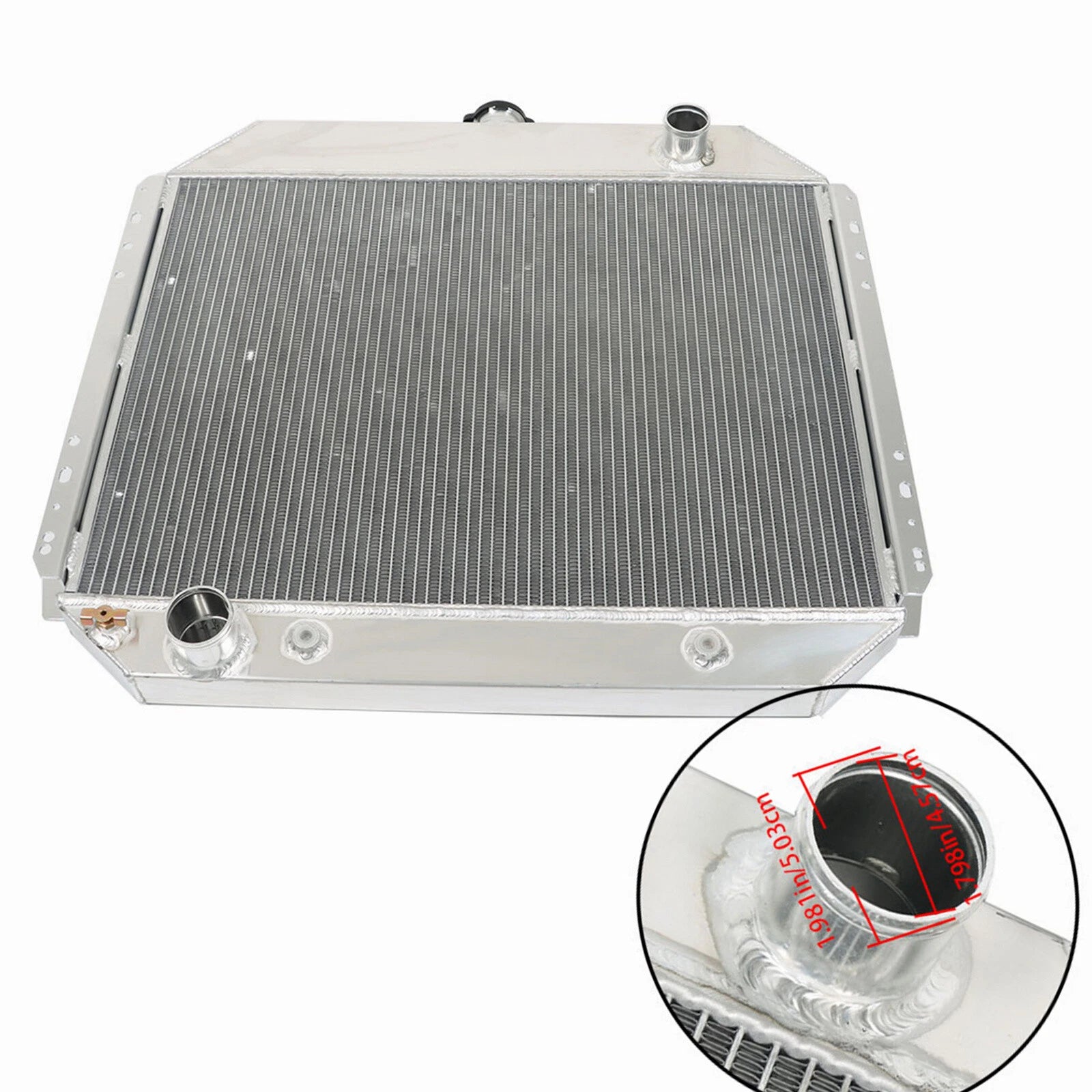3 Row Aluminum Engine Radiator for Ford F100 F150 F250 F350 Bronco (1970–1979)