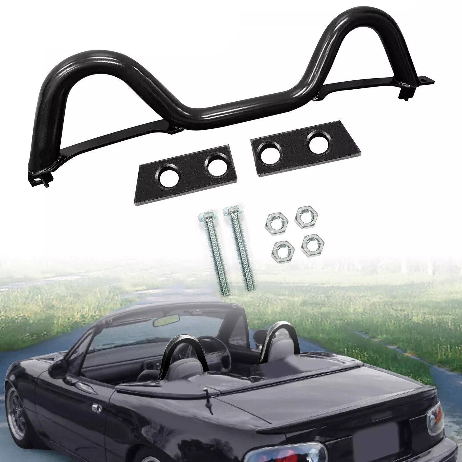 Stainless Steel Euro Style Roll Bar for Mazda Miata MX5 (1990–2005)