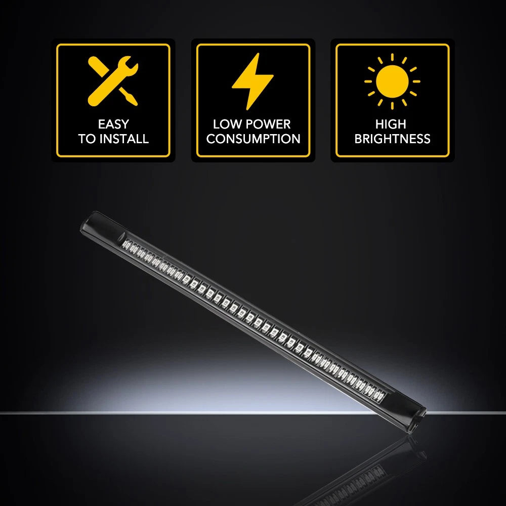 12V LED Motorcycle Light Strip for Universal Fit (Flexible, Tail, Brake, Turn Signal)