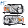 Set of 2 Halogen Chrome Headlight Assembly for Ford Escape (2005–2007)
