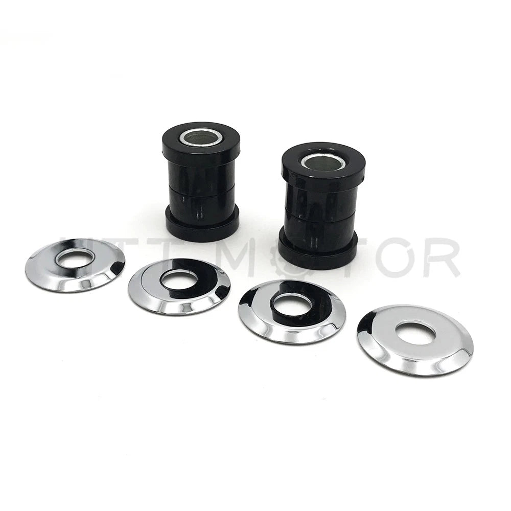 Handlebar Bushings Kit for Harley (1973–Present) - Thermoplastic Polyurethane, Black