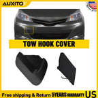 Front Bumper Tow Hook Cover for Toyota Yaris (2012–2014) Black