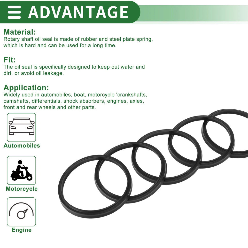 Set of 5 Oil Seal Rotary Shaft Seal NBR Rubber 67x75x5mm