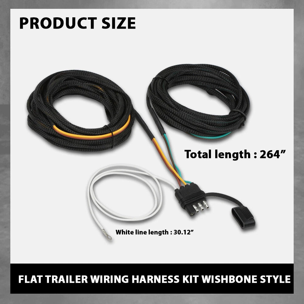 4 Pin 5 Wire Trailer Wiring Harness for RV Boat