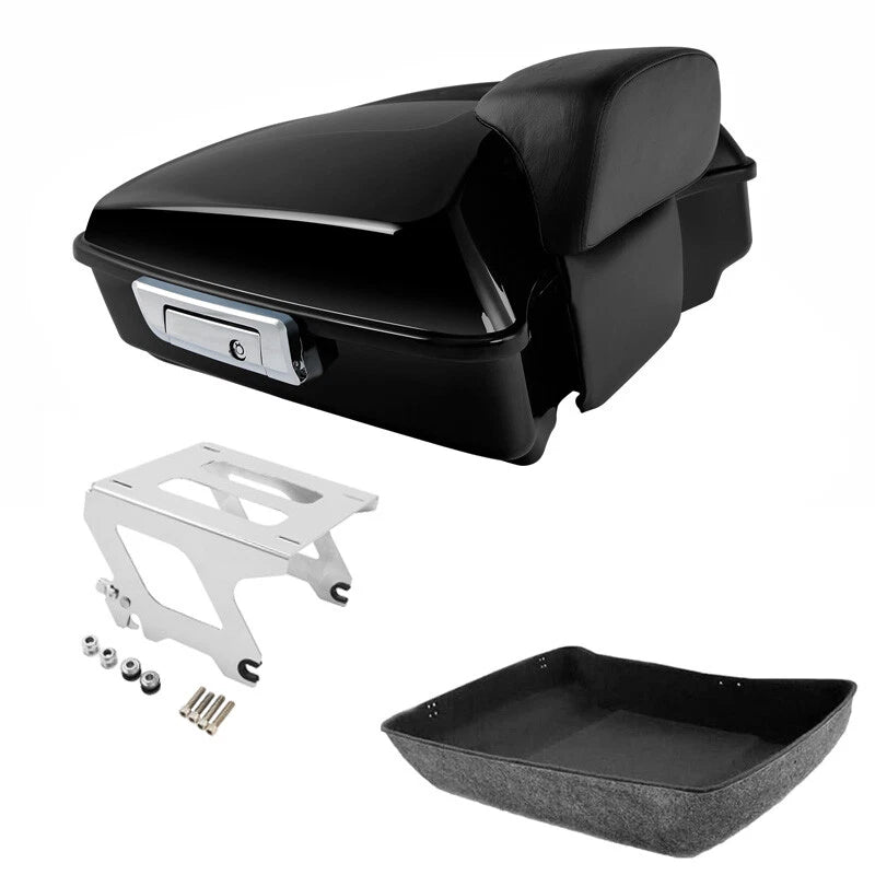 Chopped Trunk Backrest Solo Mount Rack for Harley Low Rider (2018–2025)