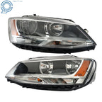 Set of 2 Halogen Headlights for Volkswagen Jetta (2011-2018)