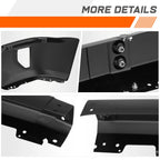 Front Bumper for Chevy Silverado 1500 LD (2016–2019) Matte Black w/ Fog Light Cutouts