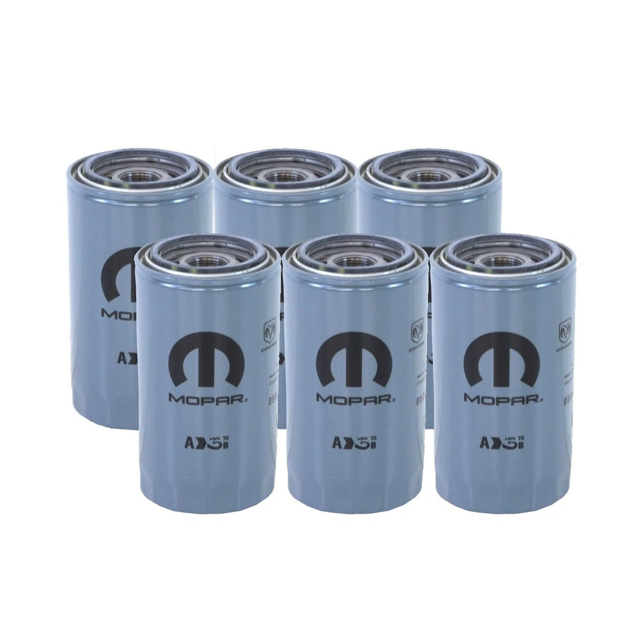 Set of 6 Engine Oil Filters for Dodge Ram Diesel (EOBD)