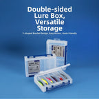 Tackle Box for Fishing - Transparent, 14 Grids, Double Sided, Waterproof