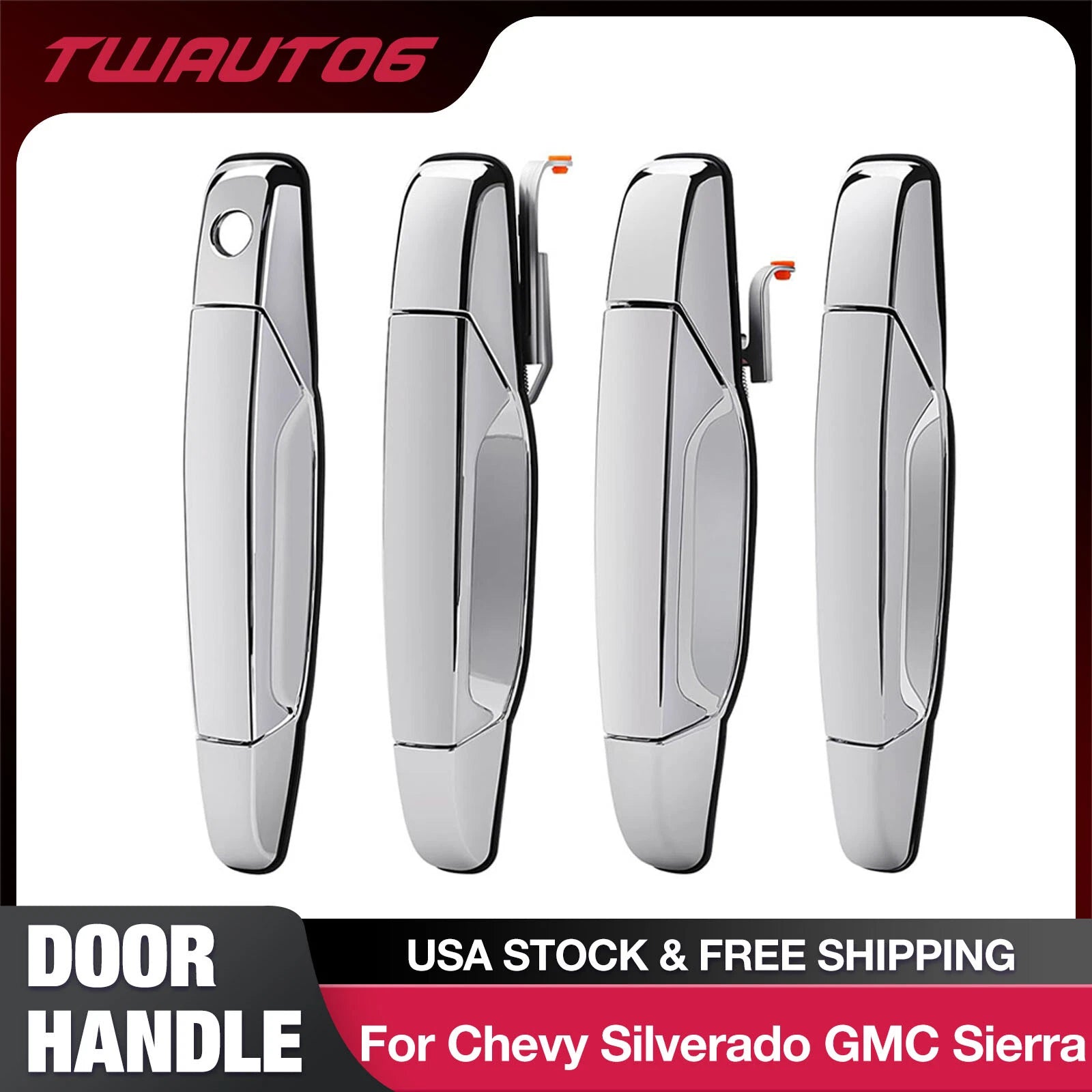 Set of 4 Door Handles for Cadillac Escalade (2007–2014)