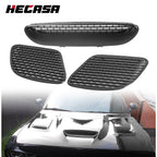 Front Hood Bezel Scoop Grille Set for Dodge Challenger SRT Hellcat (2015–2018)