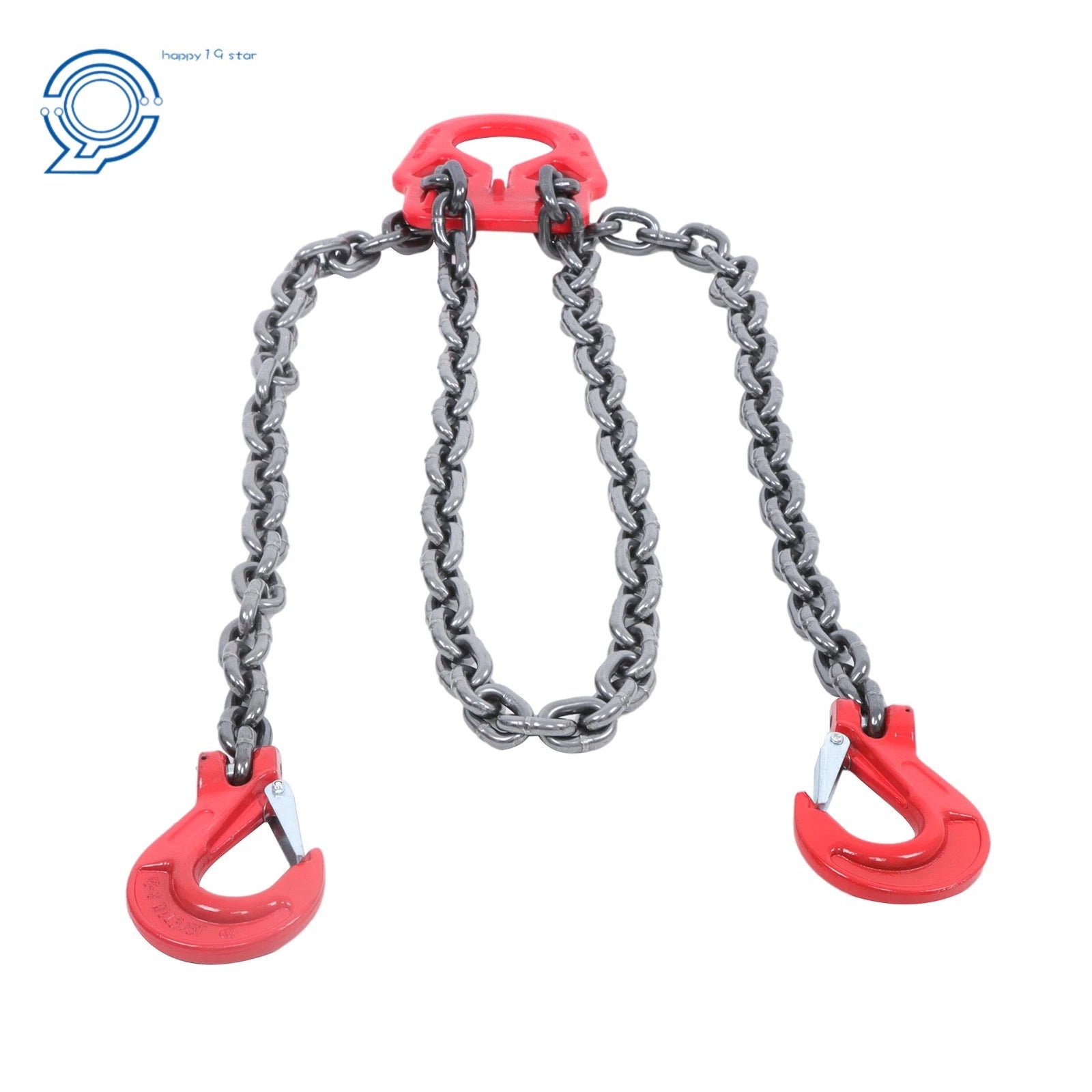 2X Chain Sling 3/8" x 10' G80 Lifting Chain with Adjustable Hooks