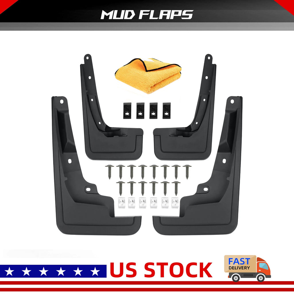 Set of 4 Molded Mud Flaps Splash Guards for Ford Maverick (2022–2023)