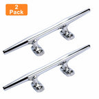 Set of 4 Stainless Steel Open Base Cleats for Boat Dock Deck (4 Inch)