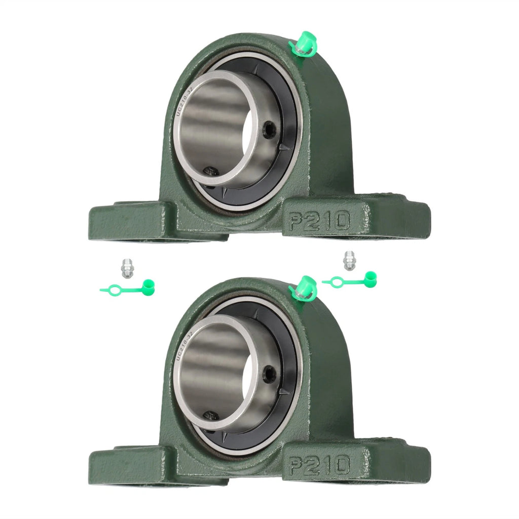 2 Pack Pillow Block Mounted Ball Bearing for UCP210-32 (Self Aligning)