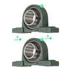 2 Pack Pillow Block Mounted Ball Bearing for UCP210-32 (Self Aligning)