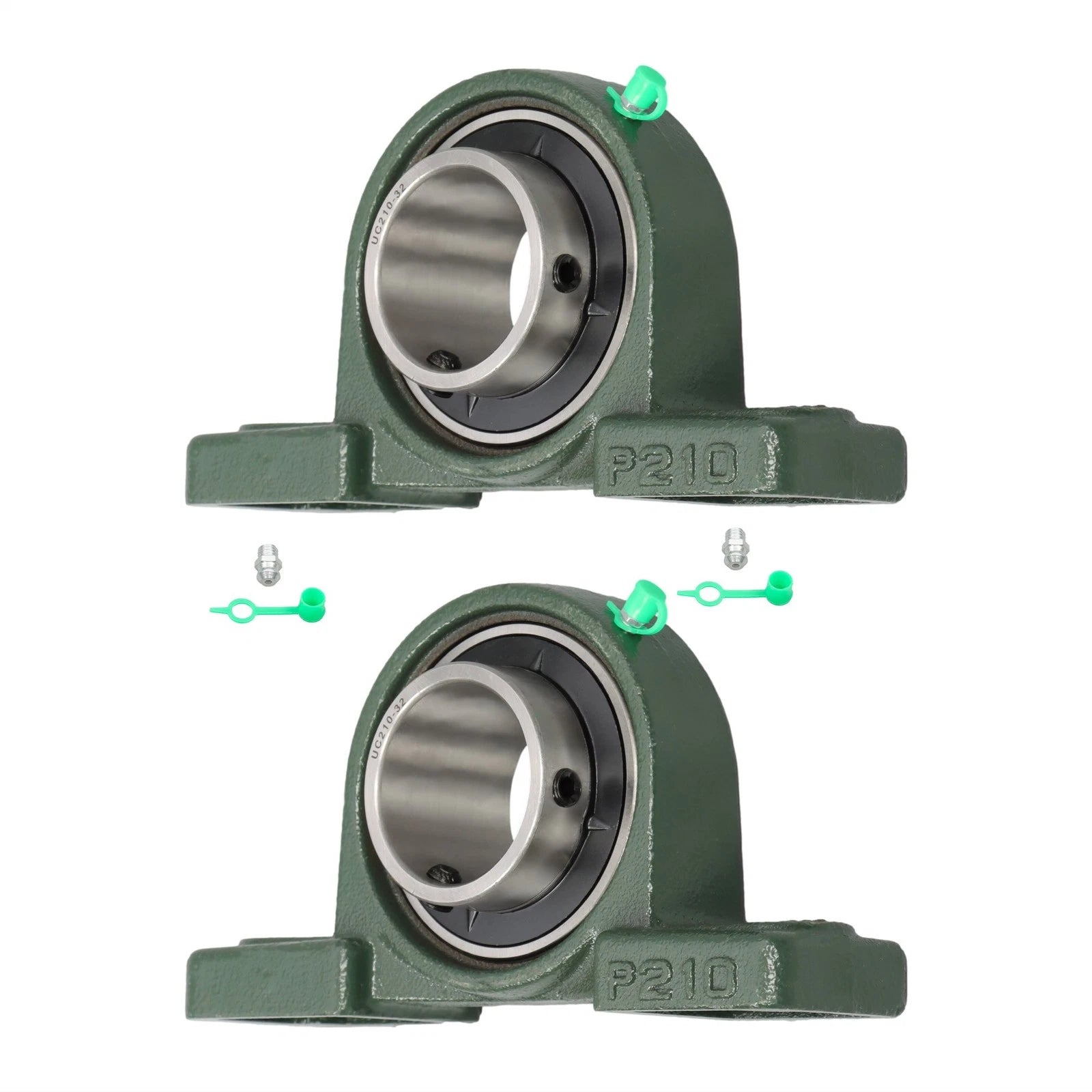 2 Pack Pillow Block Mounted Ball Bearing for UCP210-32 (Self Aligning)