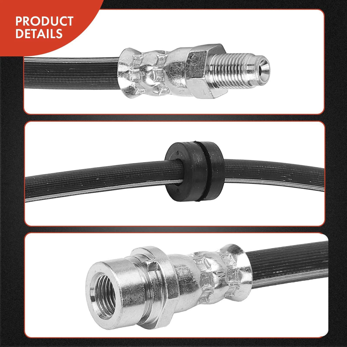 2X Front Brake Hydraulic Hose for Ford Focus (2000–2004)