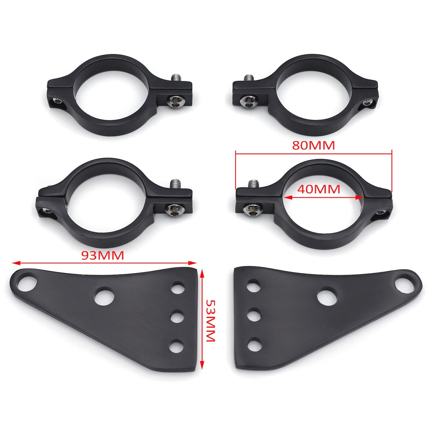 41mm Turn Signal Clamps Headlight Mount Bracket for Harley Honda