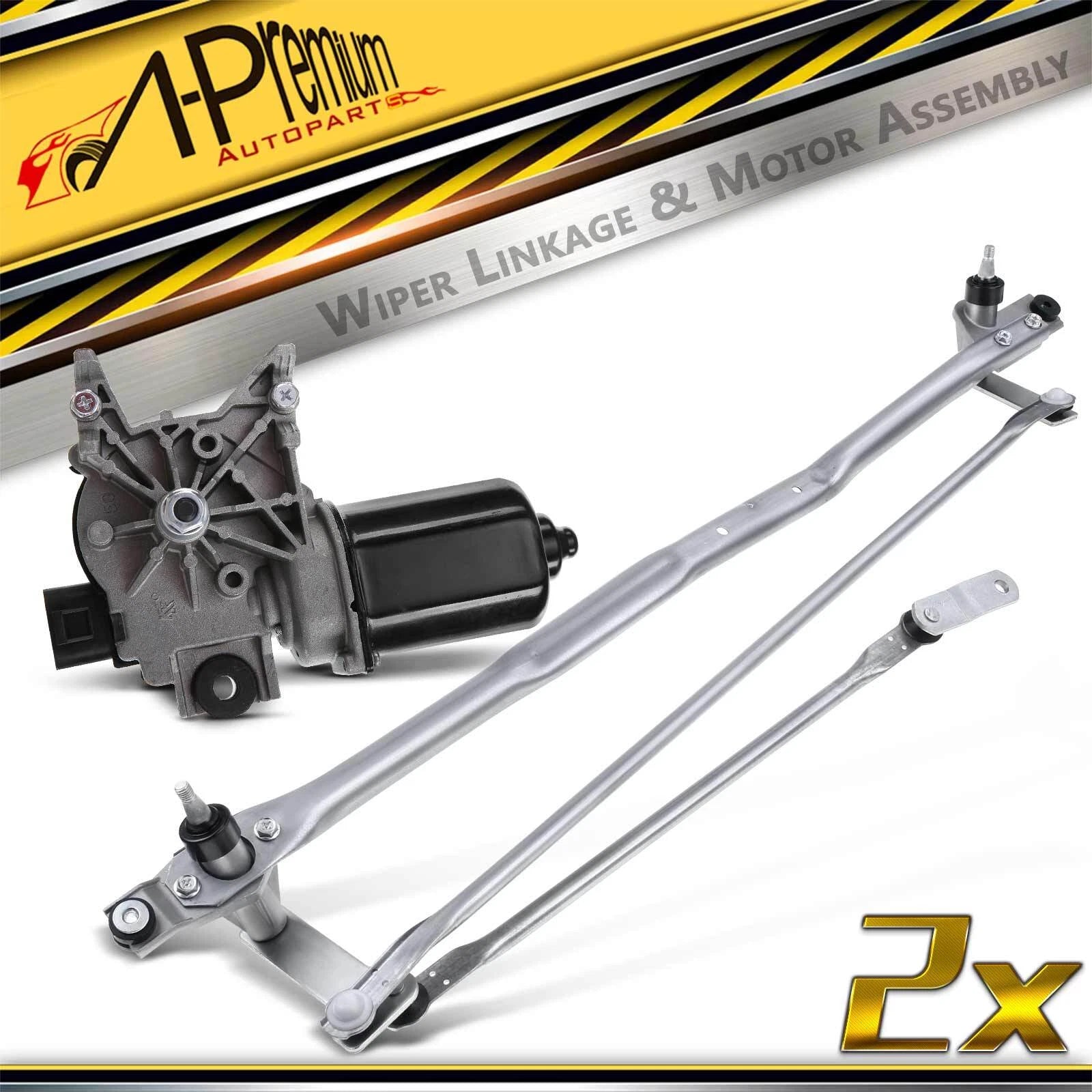 Front Wiper Motor & Linkage Assembly for Chevy Silverado GMC Sierra (2007â2014)