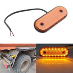 24V 20 LED Oval Side Marker Light Tail Lamp for Trailer Truck Van