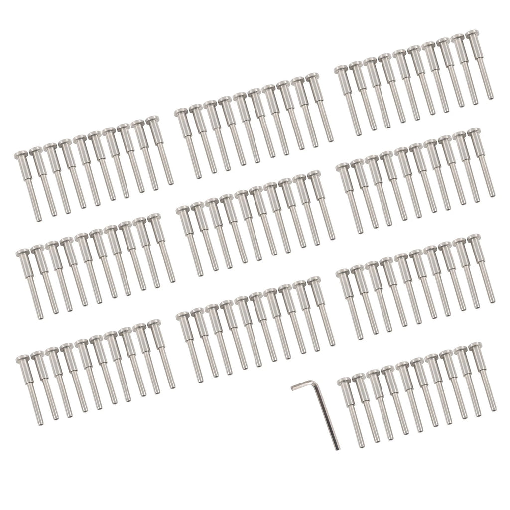 Invisible Cable Railing Kit for Various Applications (100 Pack)