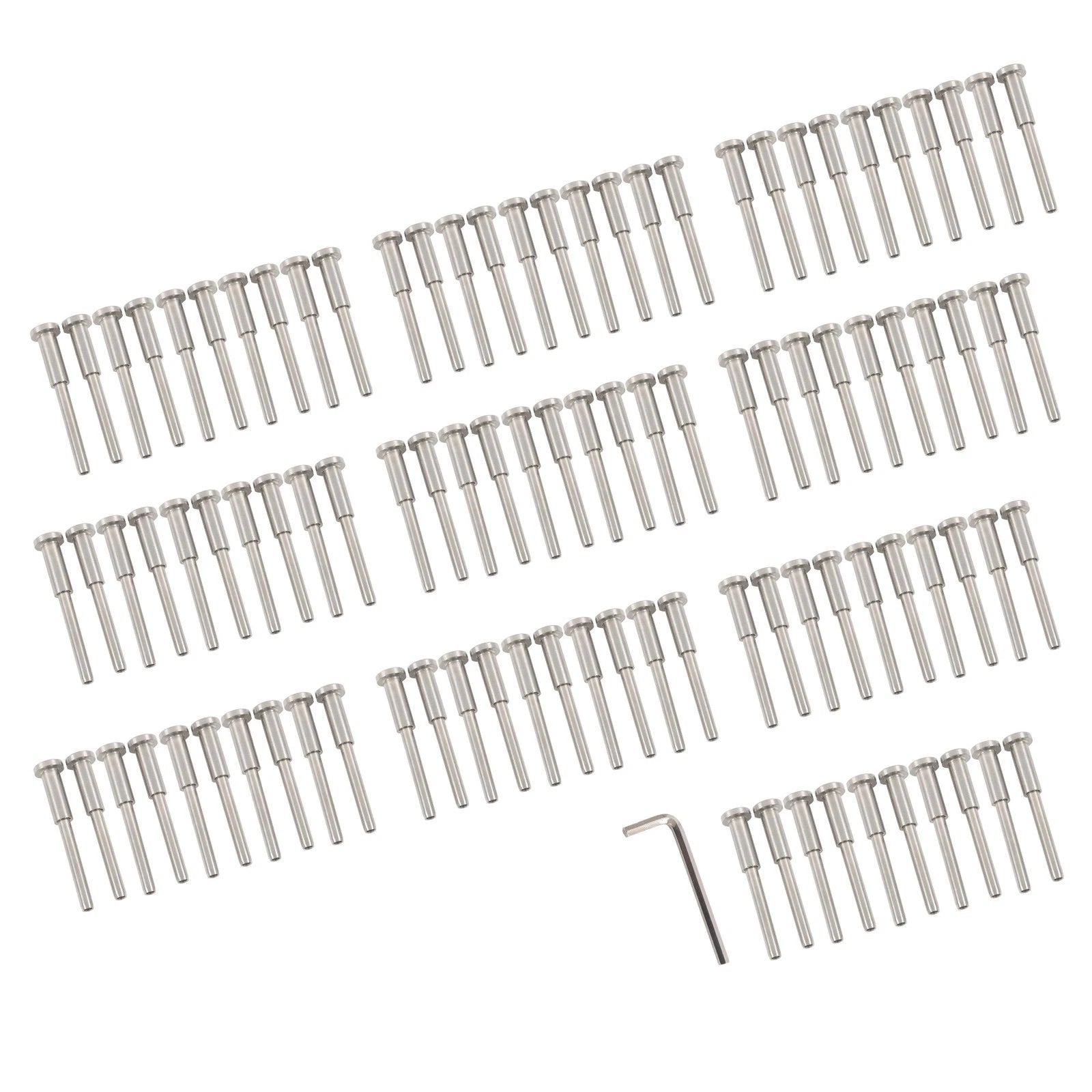 Invisible Cable Railing Kit for Various Applications (100 Pack)