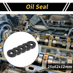 Set of 5 Oil Seal Rotary Shaft Seal NBR Rubber 25x62x12mm