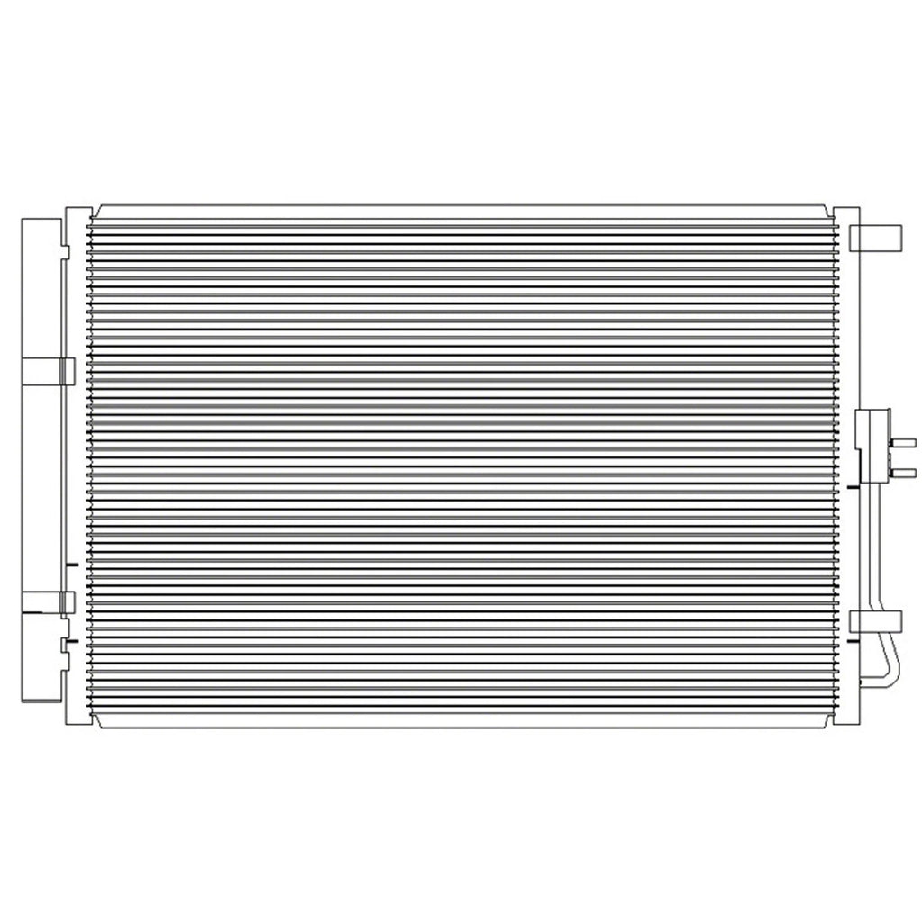 Replacement A/C Condenser Stock Repair Part - CND4103 (See compatibility Chart)