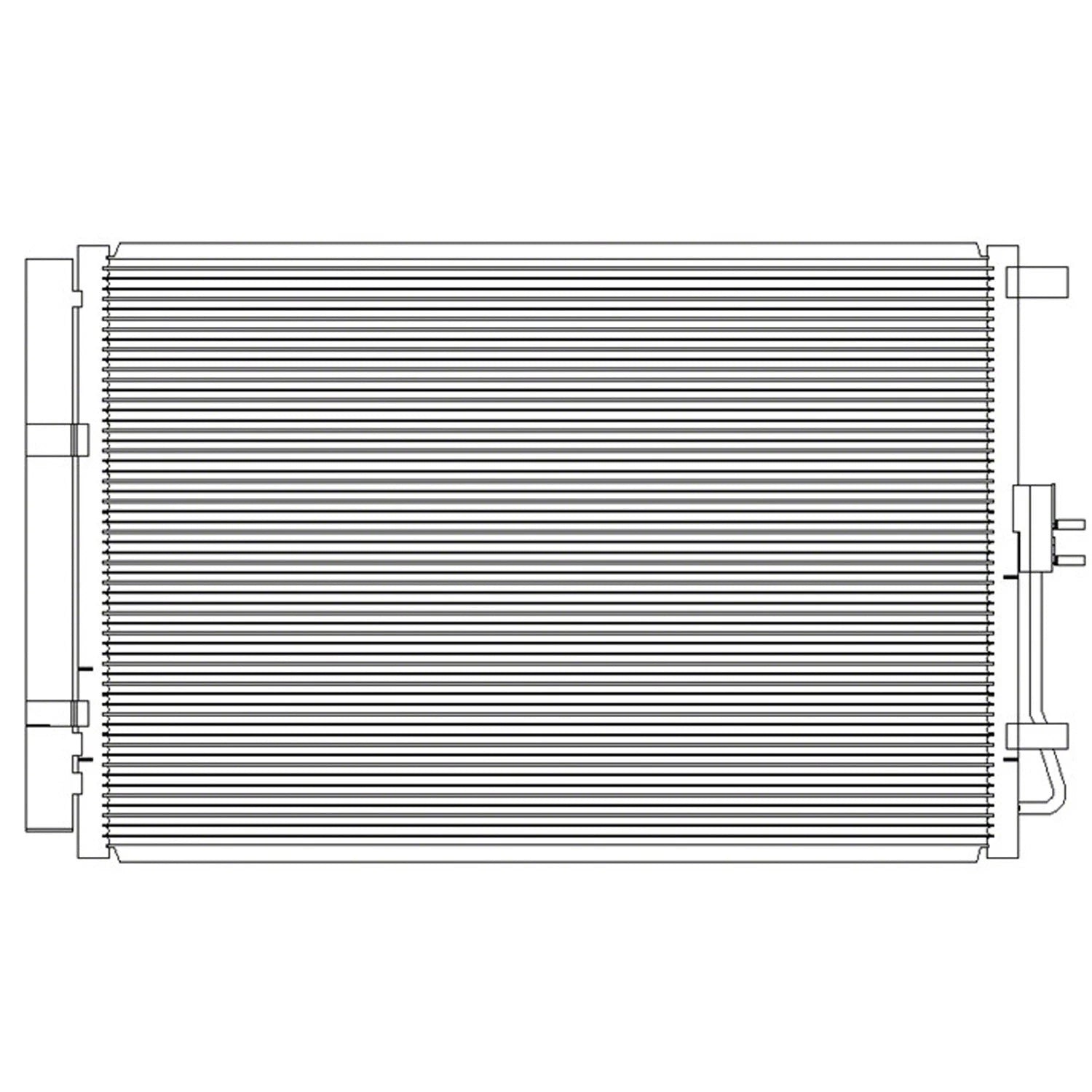 Replacement A/C Condenser Stock Repair Part - CND4103 (See compatibility Chart)