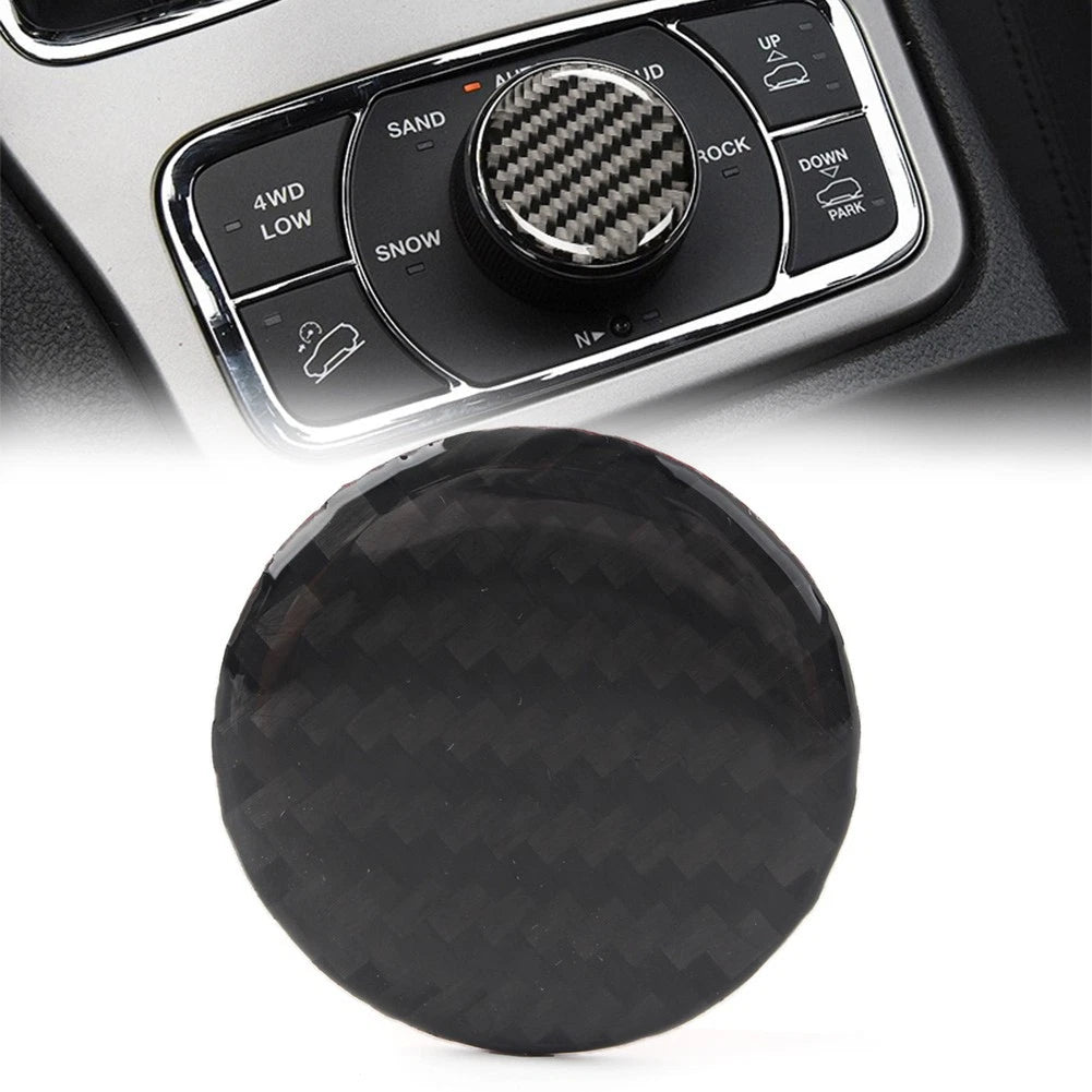 Central Console Knob Button Cover Trim for Jeep Grand Cherokee (2011–2022) Black