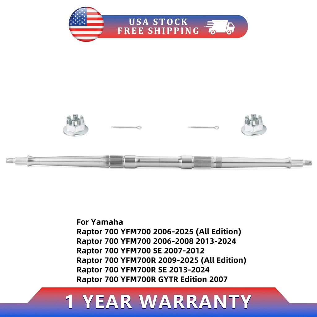 Rear Wheel Axle for Yamaha Raptor YFM 700 700R (2006–2023) #1S3-25381-10-00 #1S3-25381-00-00