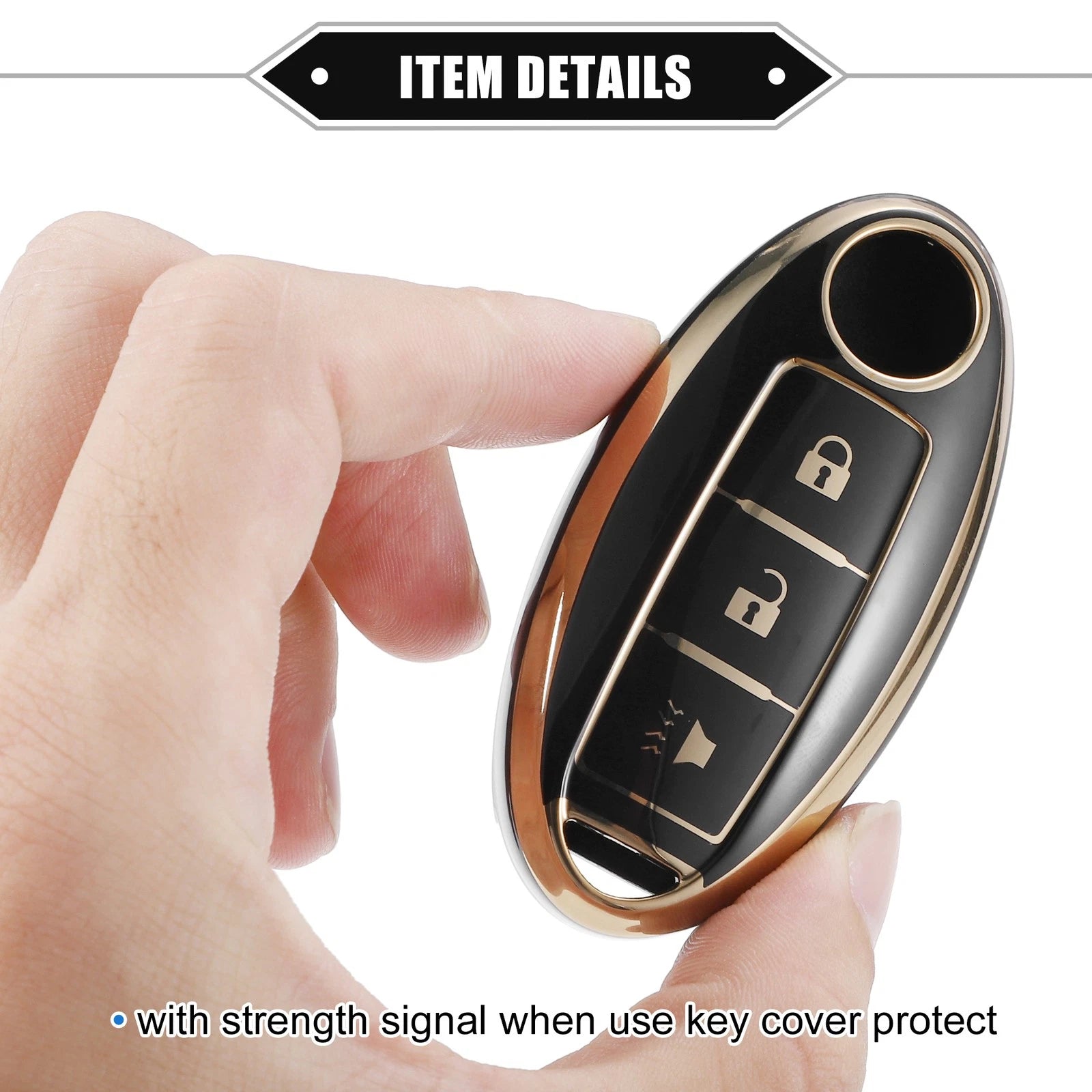3 Button Keyless Key Fob Shell Cover Case for Nissan Altima Armada (2013–2020)