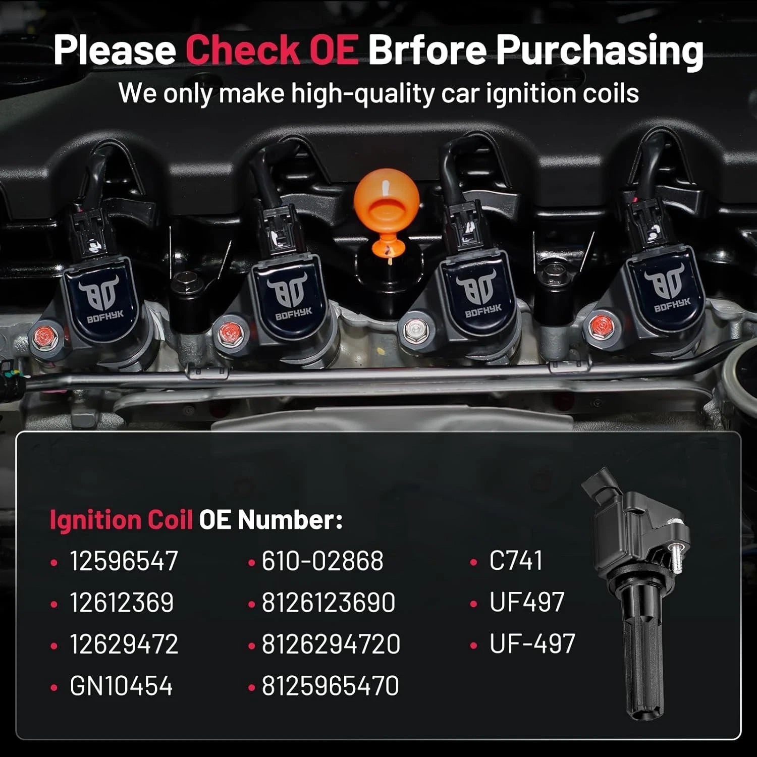 Ignition Coils Pack for Hummer H3 (2007-2010)