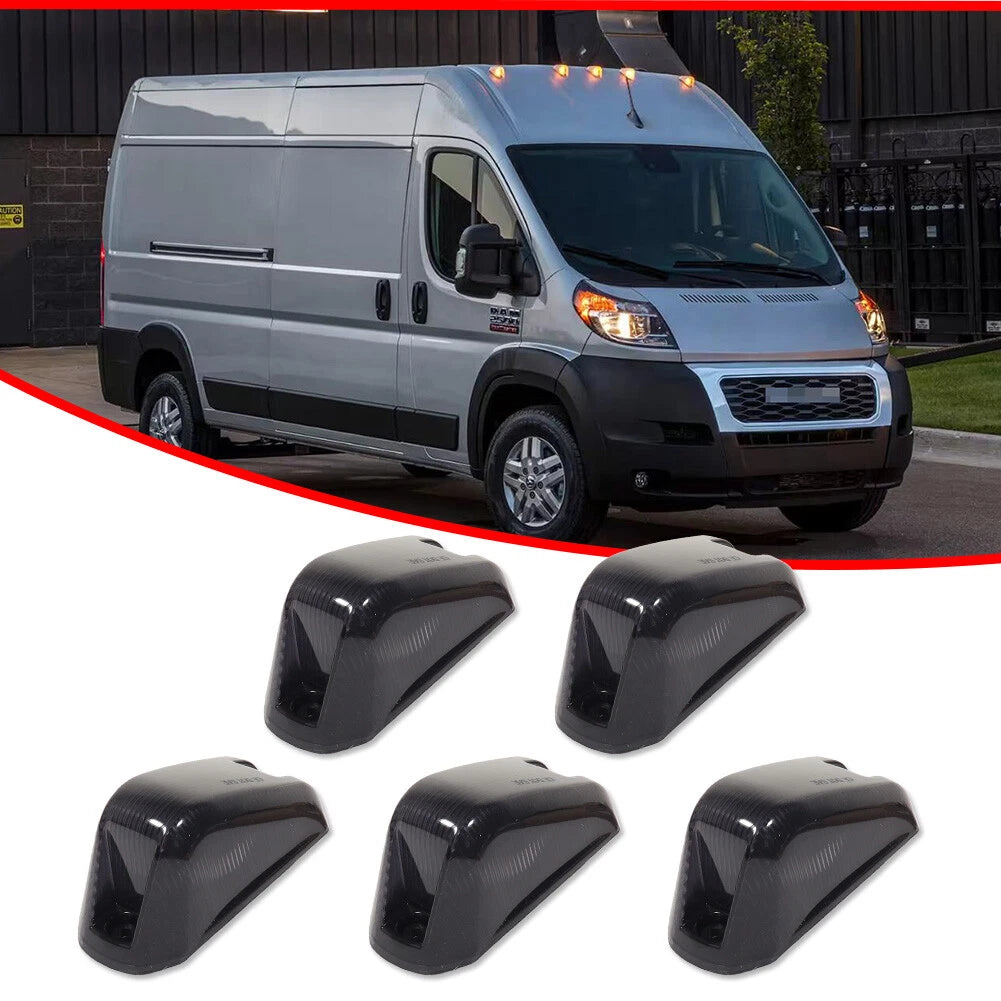 Smoke Cab Roof Running Light Covers for Dodge RAM Promaster (2014–2023)