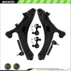 6Pcs Control Arm w/ Ball Joints Tie Rod End Sway Bar End Link for Subaru Impreza
