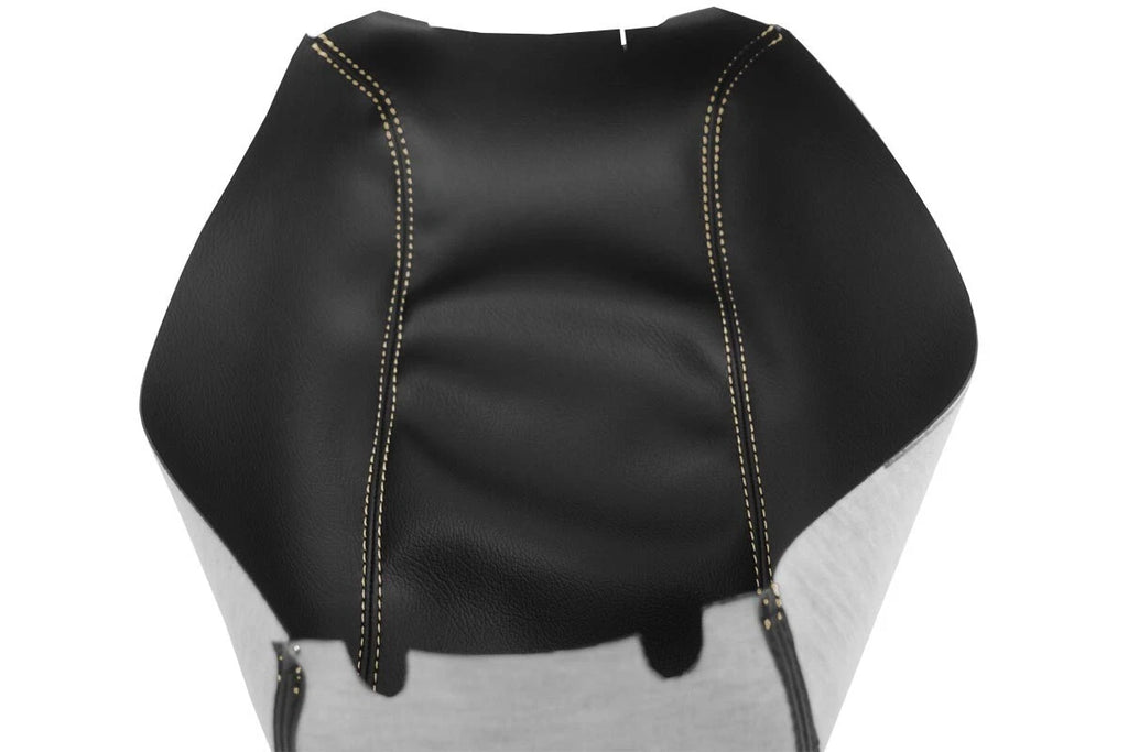 Leather Console Lid Armrest Cover for Dodge Journey (2011–2020) Beige Stitch