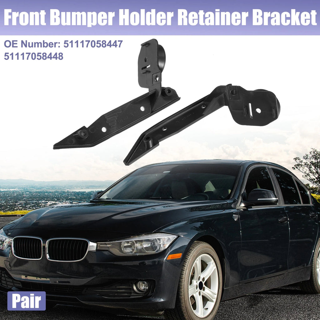 Pair Bumper Mounting Support Bracket No. 51117058447/51117058448 for BMW 325i (2006–2013)